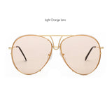 ROYAL GIRL Retro Brand Women Sunglasses Oversize Pilot Rimless 2017 Hot Summer Ombre Glasses ss627
