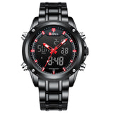 Top Luxury Brand Men Watches Men's Military Sports Quartz Watch Led Full steel Clock Digital LED Watch Army Wrist watch Relogio
