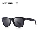 MERRY'S DESIGN Men Women Classic Retro Rivet Polarized Sunglasses Lighter Design Square Frame 100% UV Protection S'8508