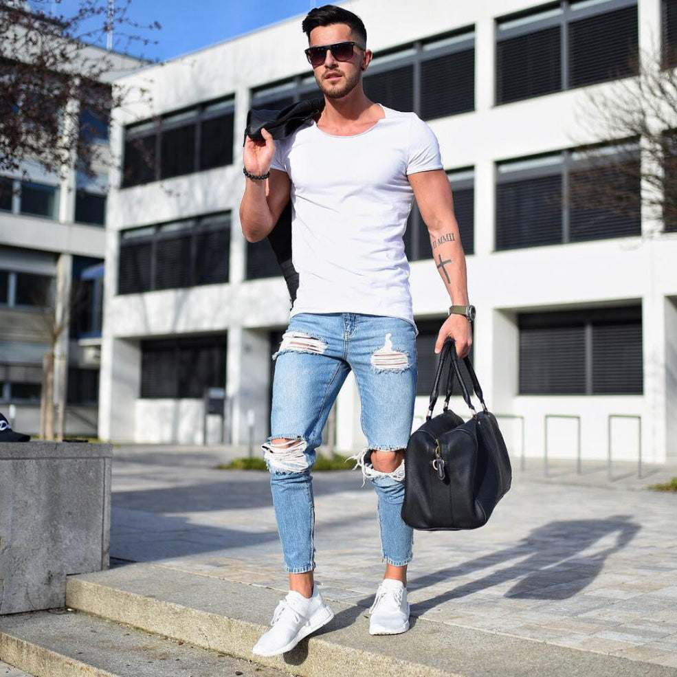 Party Wear Stylish Combo Of Jeans and Shirt For Men - Evilato